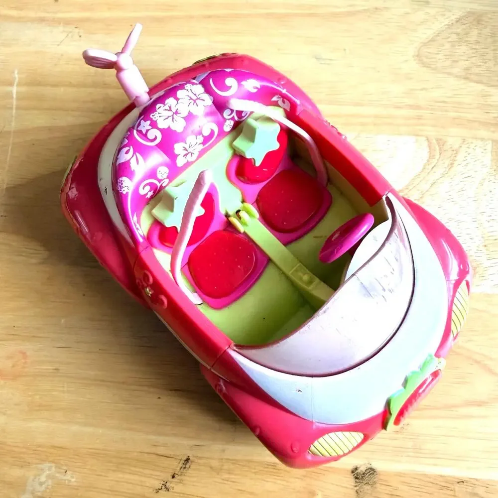 2009 Hasbro Strawberry Shortcake Berry Cruiser RC Remote Control Car Tested